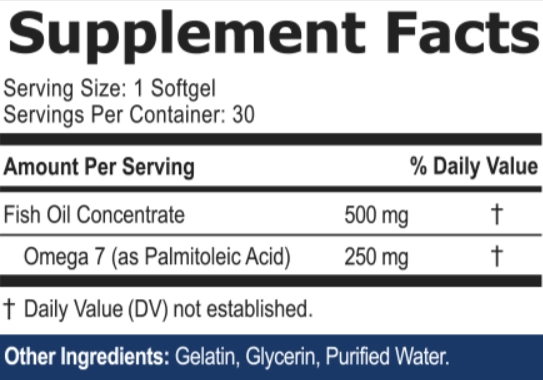 Ultra Omega Burn Supplement Facts